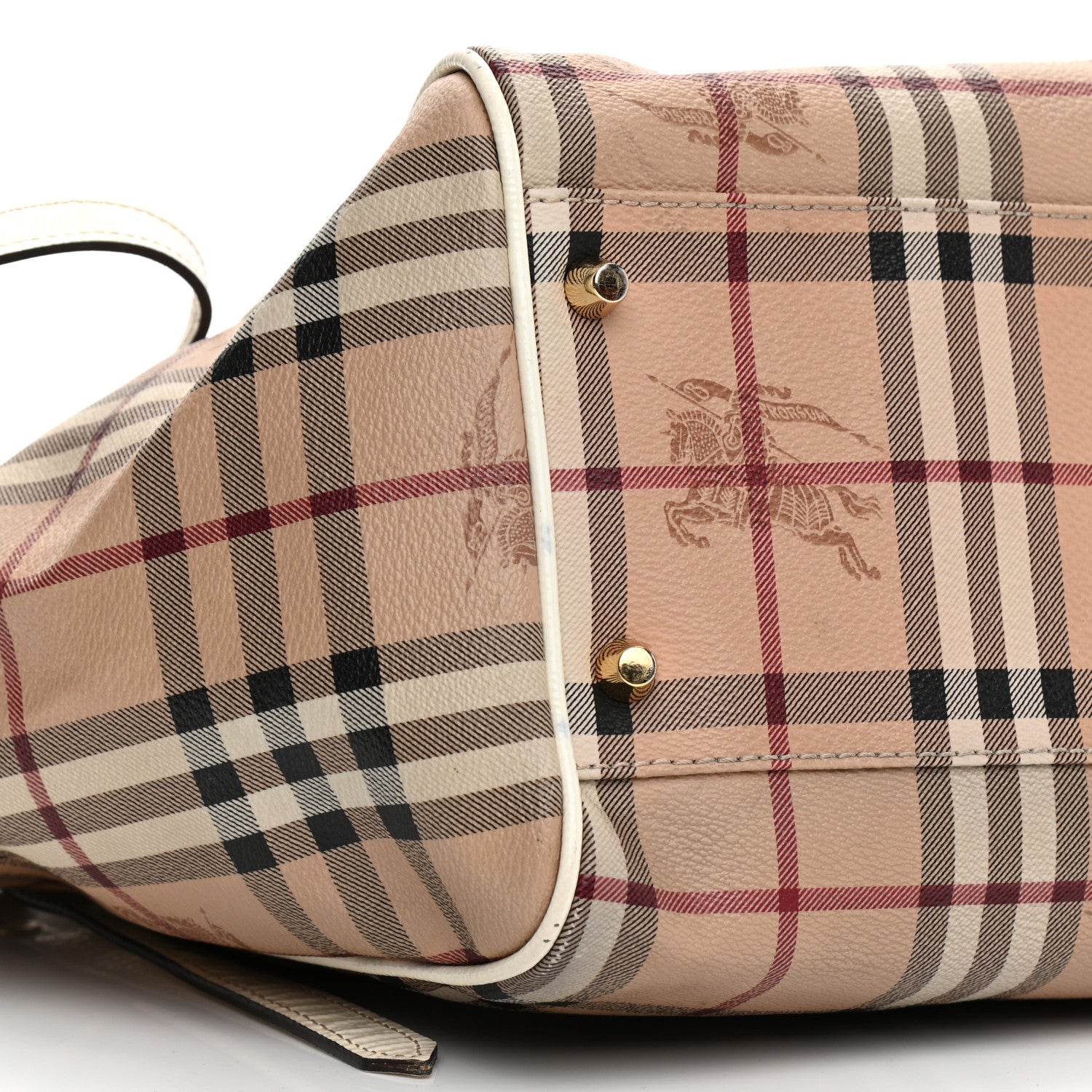 Burberry Haymarket Check Small Canterbury Tote White 9 of 18