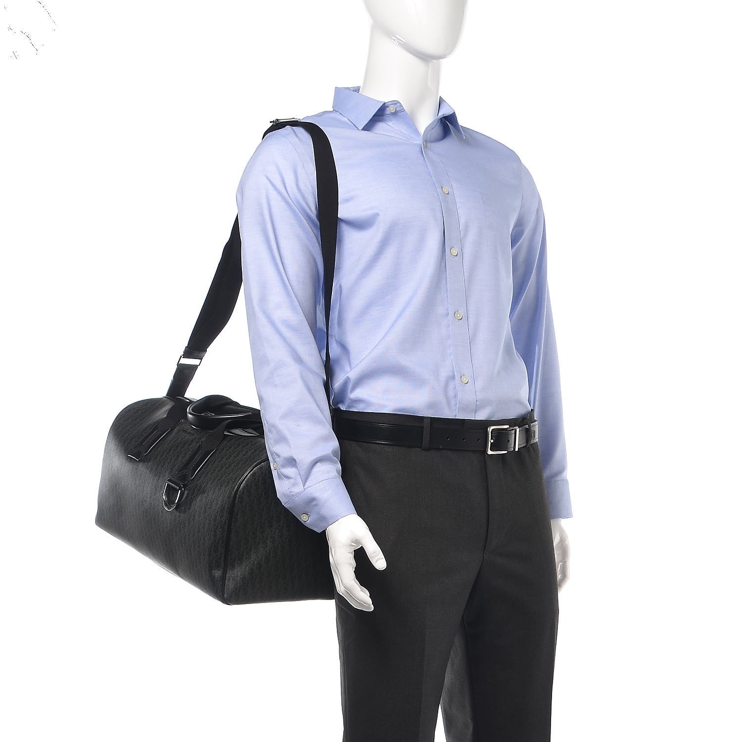 Christian Dior Homme Monogram Duffle Bag Grise 2 of 7