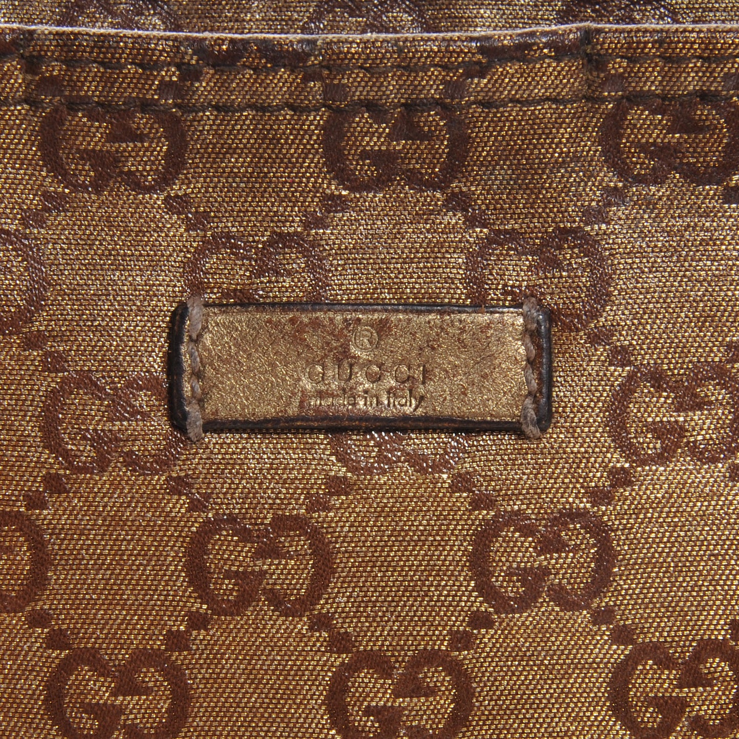 Crystal Monogram Small Joy Flat Messenger Crossbody Bronze