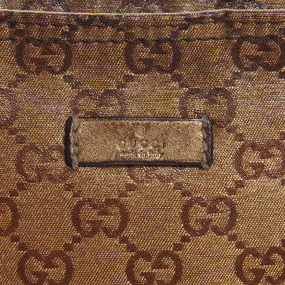 Gucci Crystal Monogram Small Joy Flat Messenger Crossbody Bronze 5 of 8