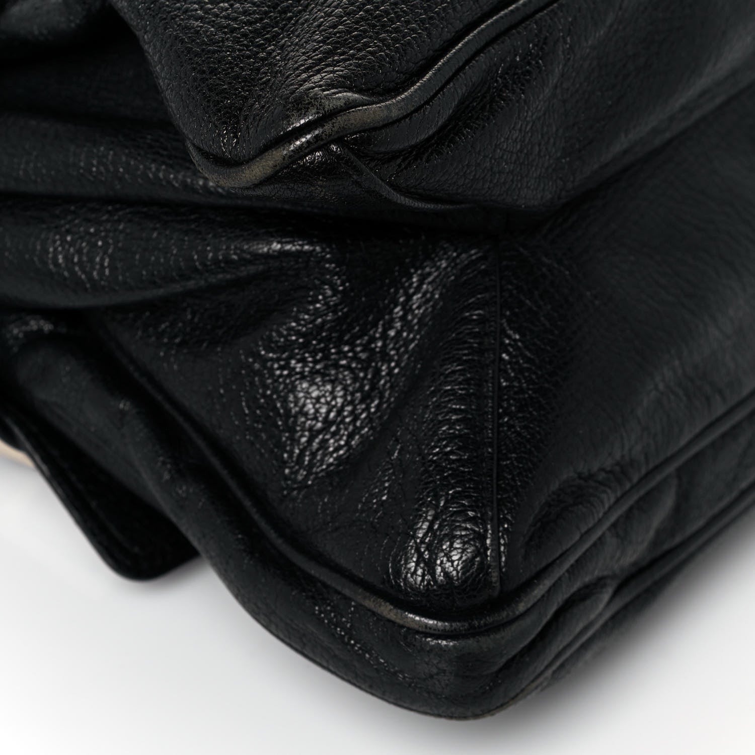 Mulberry Stone Polished Goatskin Maggie Shoulder Bag Black 10 of 19