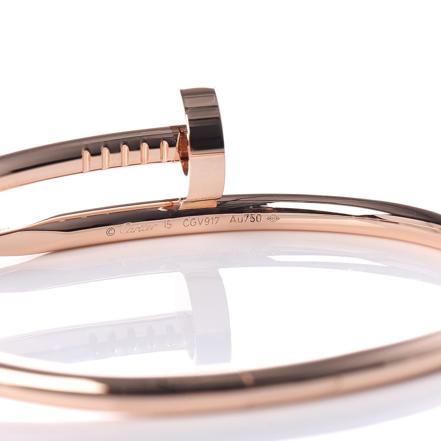 Cartier 18K Pink Gold Juste Un Clou Bracelet 15 4 of 7