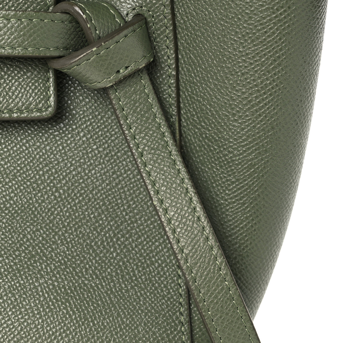 Celine Grained Calfskin Micro Belt Bag Army Green 12 of 12