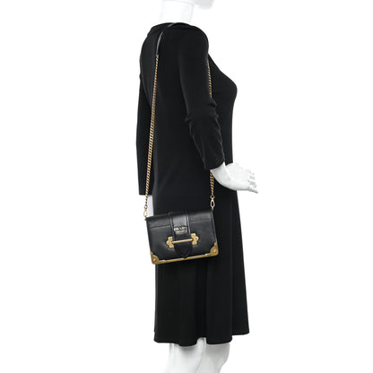 Prada City Calf Saffiano Cahier Bag Black 2 of 11