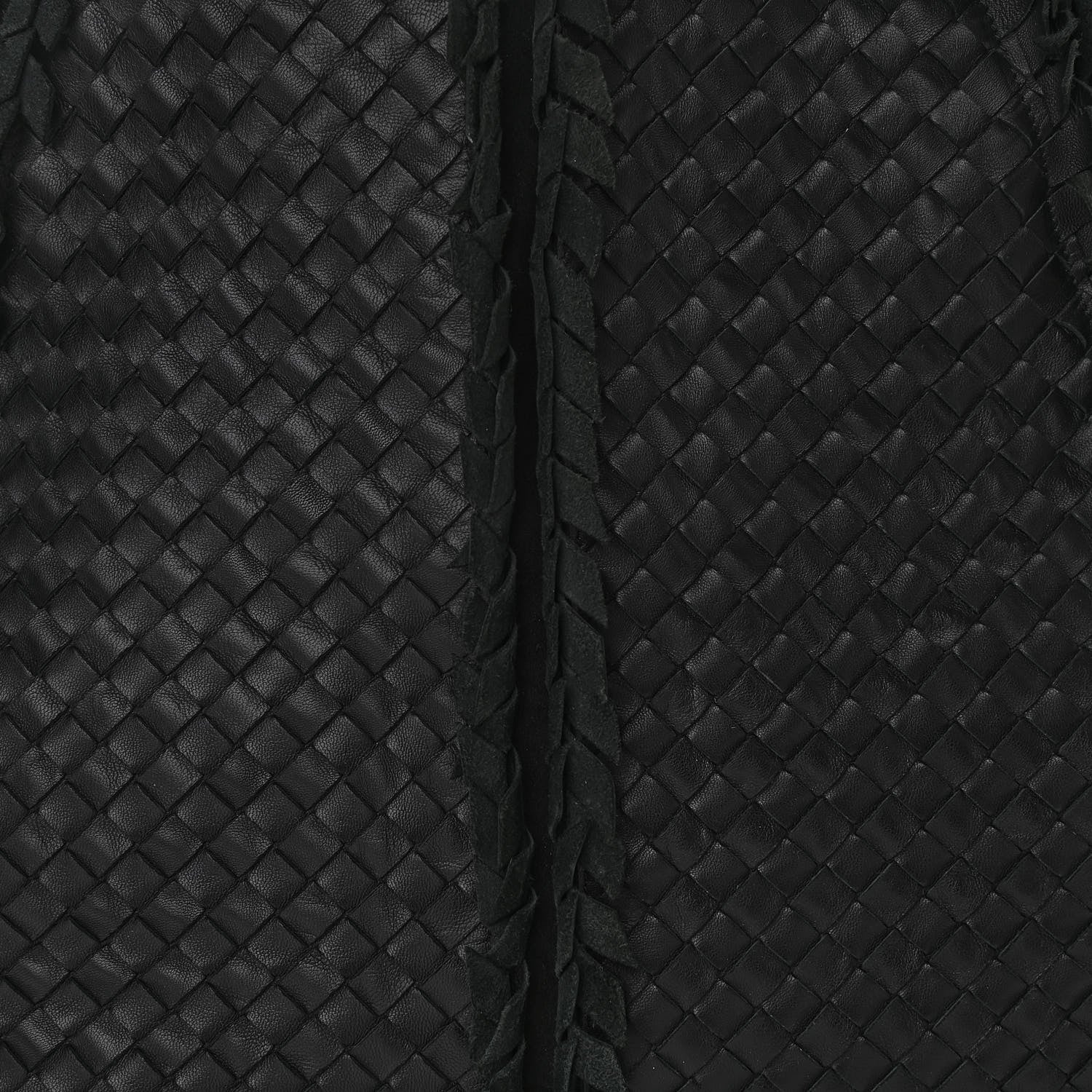 Bottega Veneta Nappa Intrecciato Large Franges Shoulder Bag Black 7 of 9