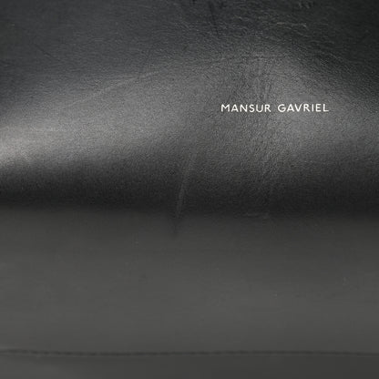 Mansur Gavriel Vegetable Tanned Calfskin Bucket Bag Black Flamma 15 of 16
