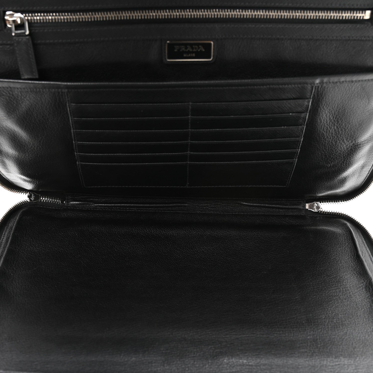 Prada Saffiano Document Holder Black 5 of 8