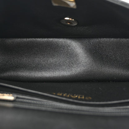 Chanel Lambskin Quilted Mini Top Handle Rectangular Flap Black 6 of 11