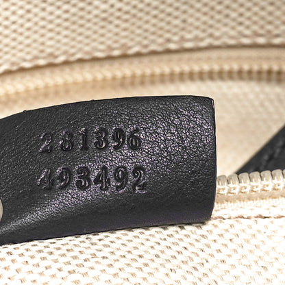 Gucci Canvas Web Bucket Bag White Navy 7 of 11