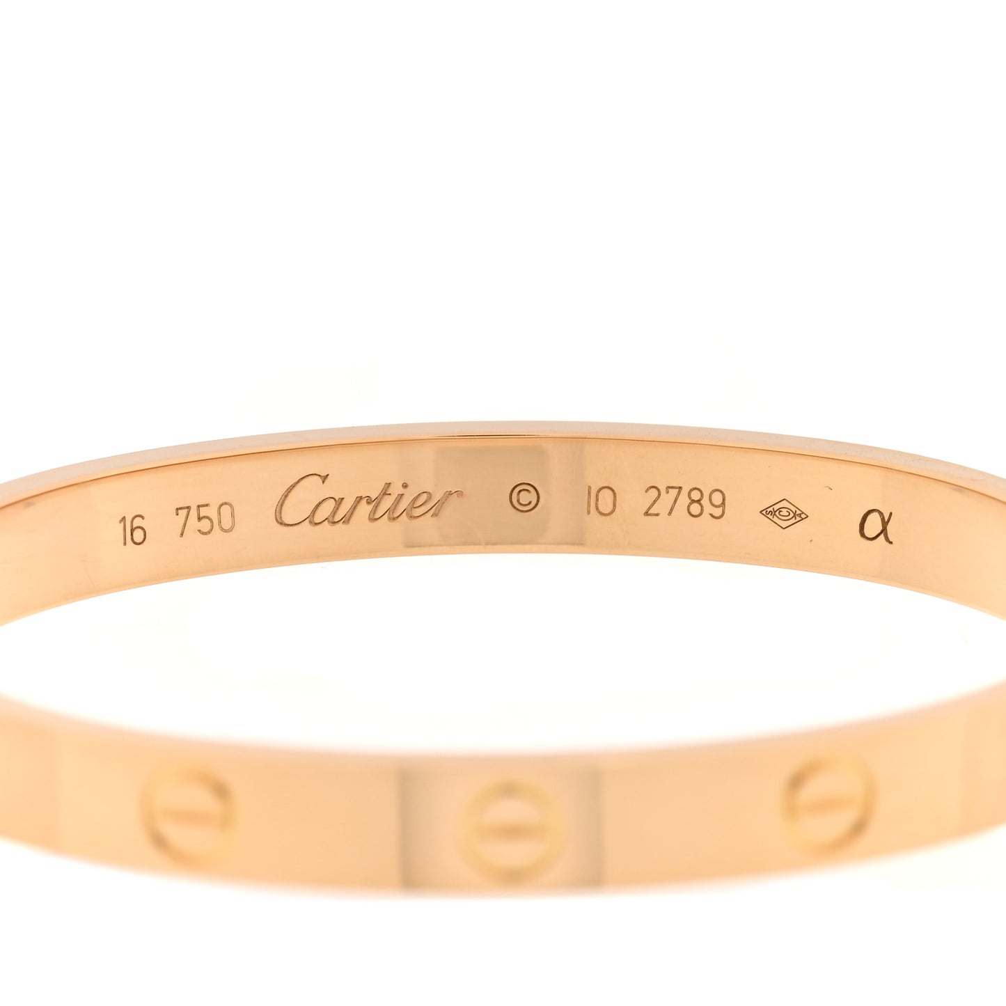 18K Yellow Gold LOVE Bracelet 16