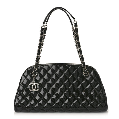 Chanel Patent Quilted Medium Just Mademoiselle Black 1 of 11