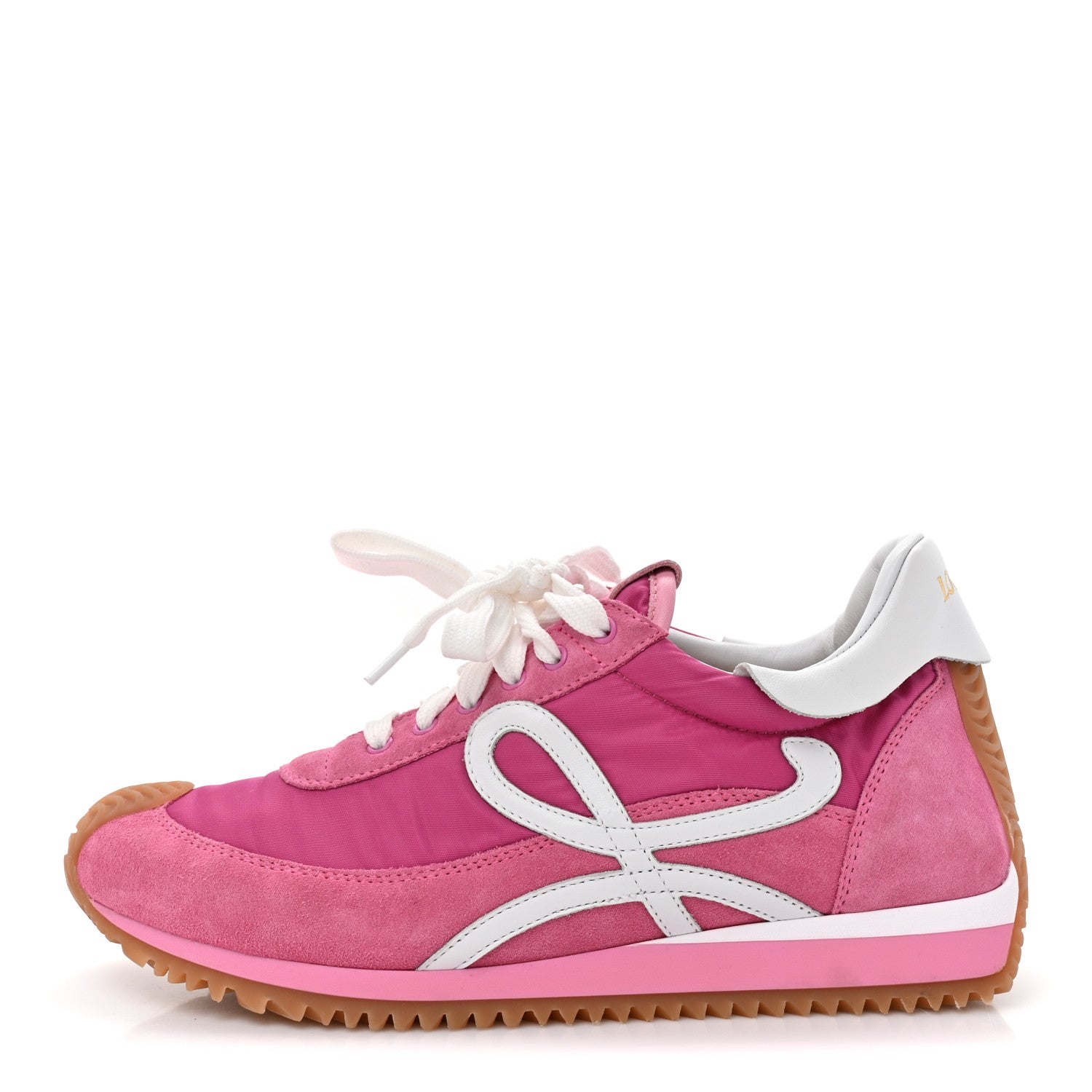 Loewe Nylon Suede Flow Runners Sneakers 38 Pink 1 of 9