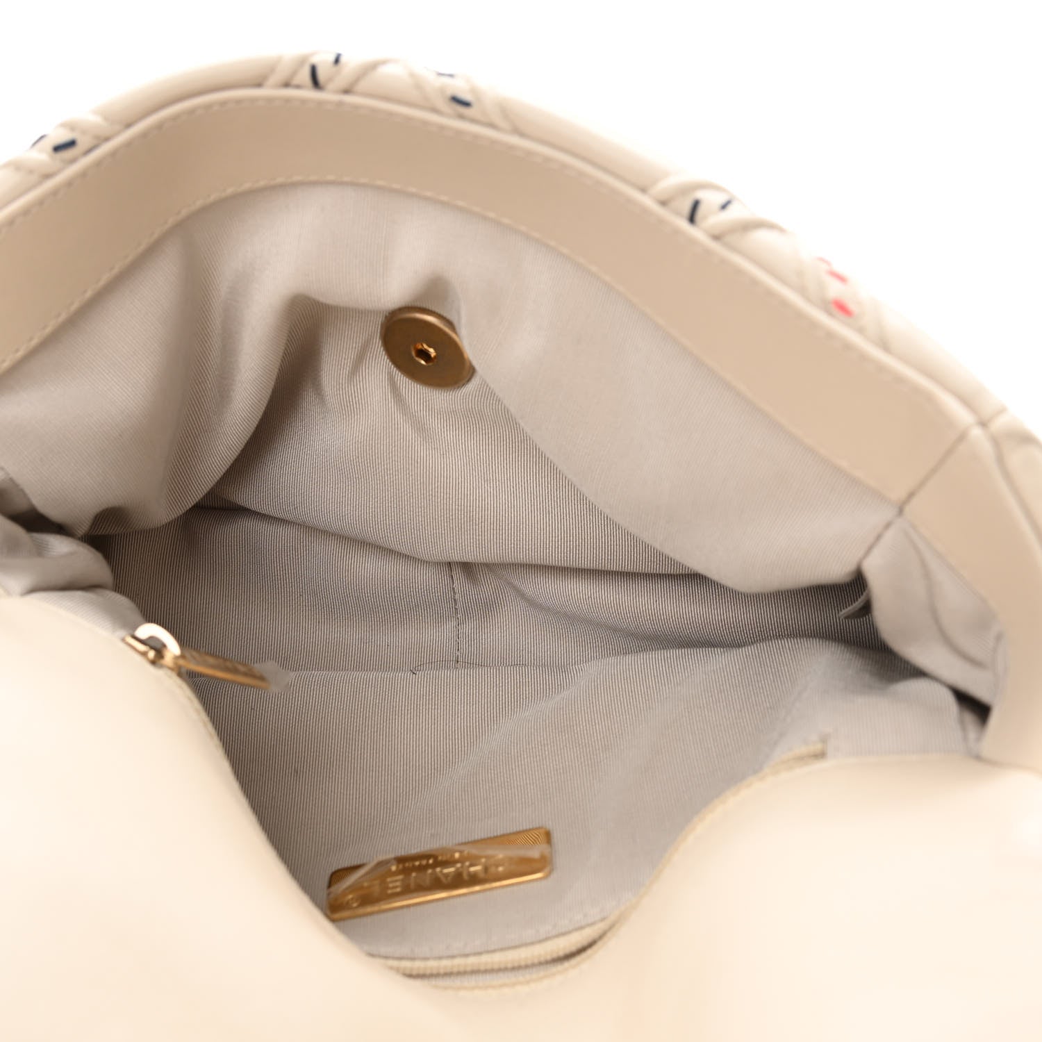 Chanel Lambskin Mixed Fibers Quilted Medium Chanel 19 Flap Beige 5 of 11