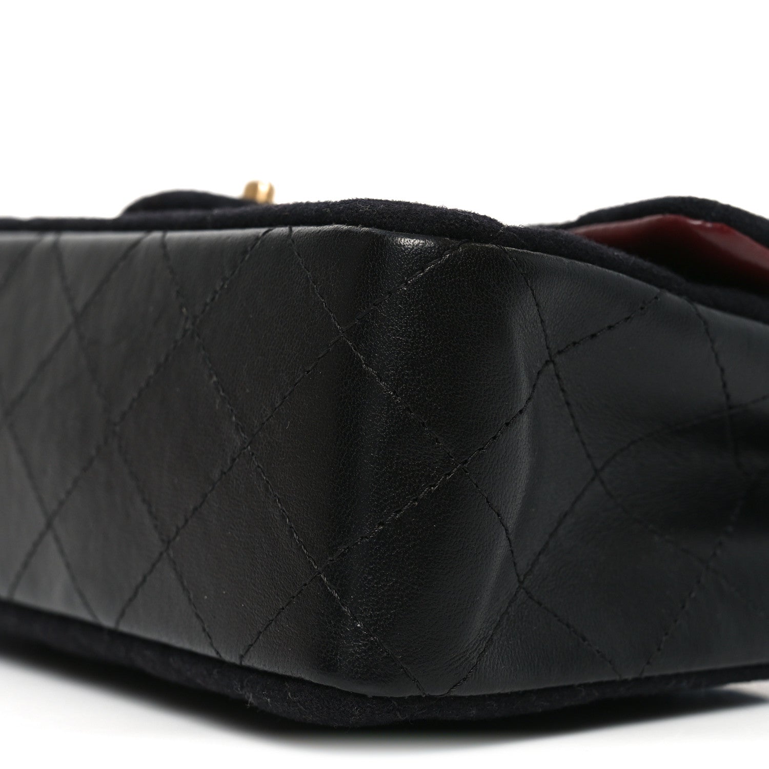 Chanel Felt Quilted Paris-Hamburg Charms Mini Rectangular Flap Black 10 of 11
