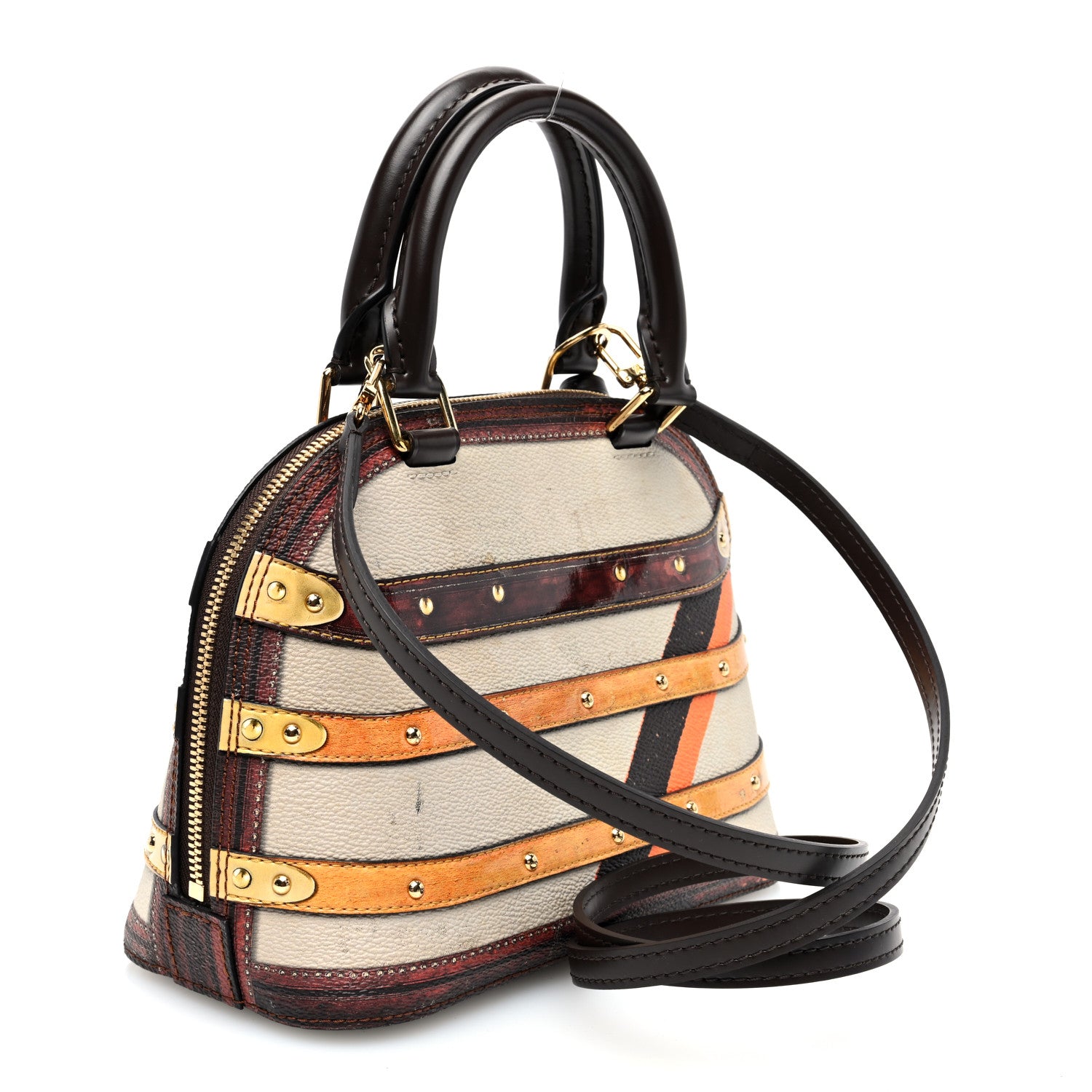 Louis Vuitton Transformed Canvas Time Trunk Alma BB Beige 3 of 10