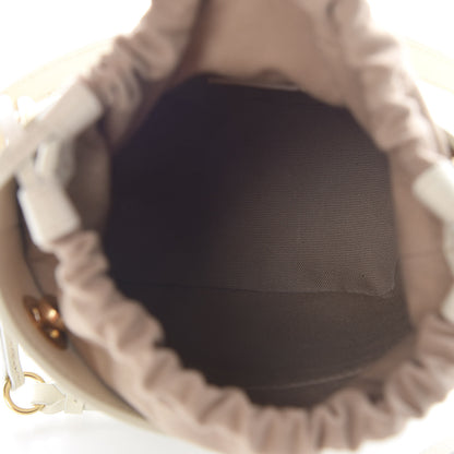 Chloe Calfskin Logo Mini Roy Bucket Bag Natural White 5 of 9