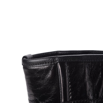 Chanel Glazed Calfskin Small Deauville Tote Black 10 of 14