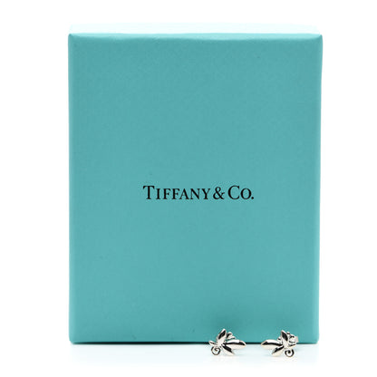 Tiffany Sterling Silver Paloma Picasso Olive Leaf Earrings 6 of 6