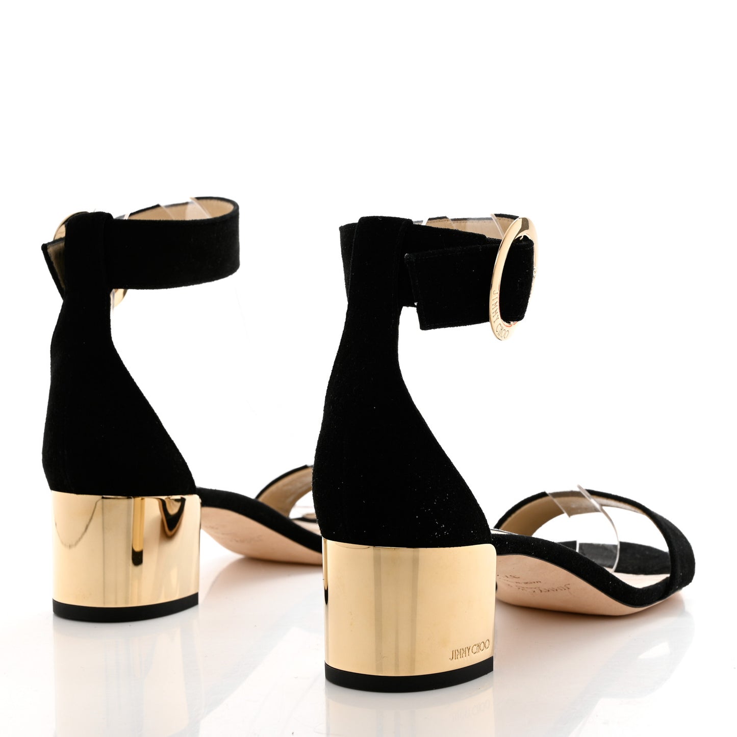 Suede Jaimie Ankle Strap Sandals 37.5 Black