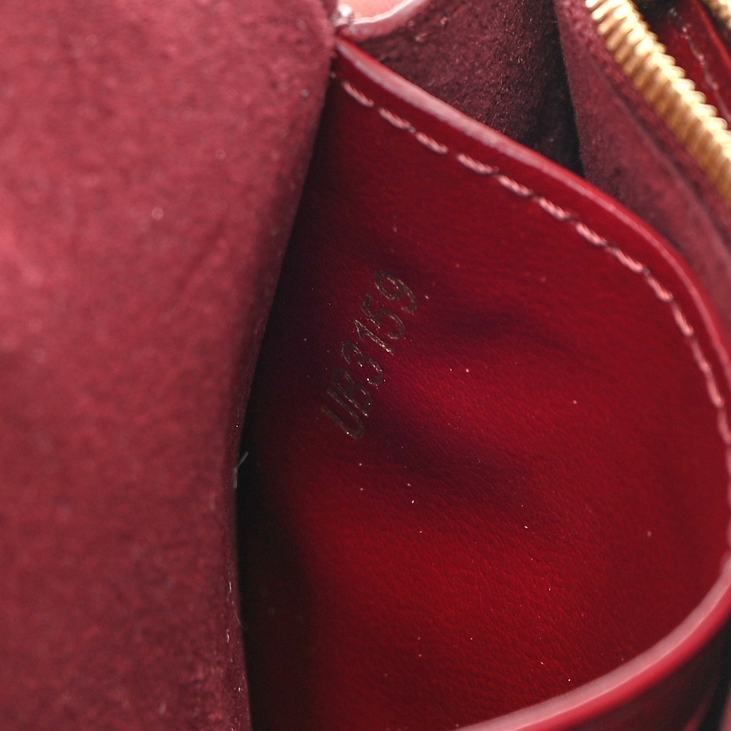 Damier Ebene Vavin Chain Wallet Red
