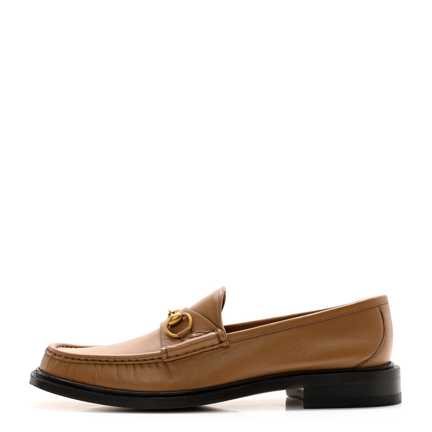 Gucci Mandala Goatskin Mens Horsebit Loafers 11 Brown Sugar 1 of 13