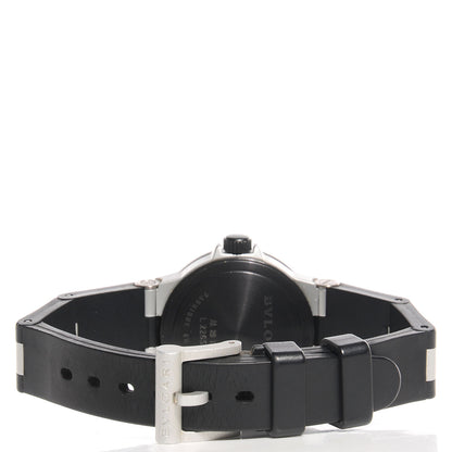 Bulgari Aluminum Rubber 29mm Diagono Quartz Watch 4 of 11