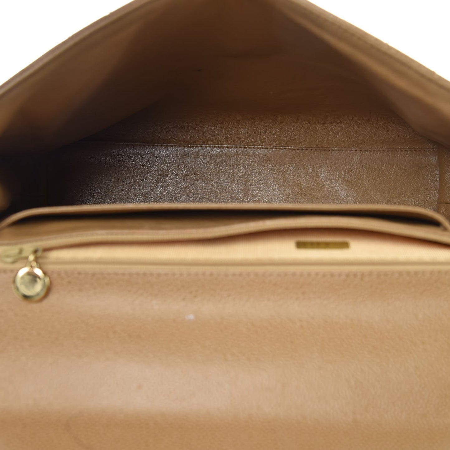 Caviar Quilted Jumbo Kelly Flap Beige