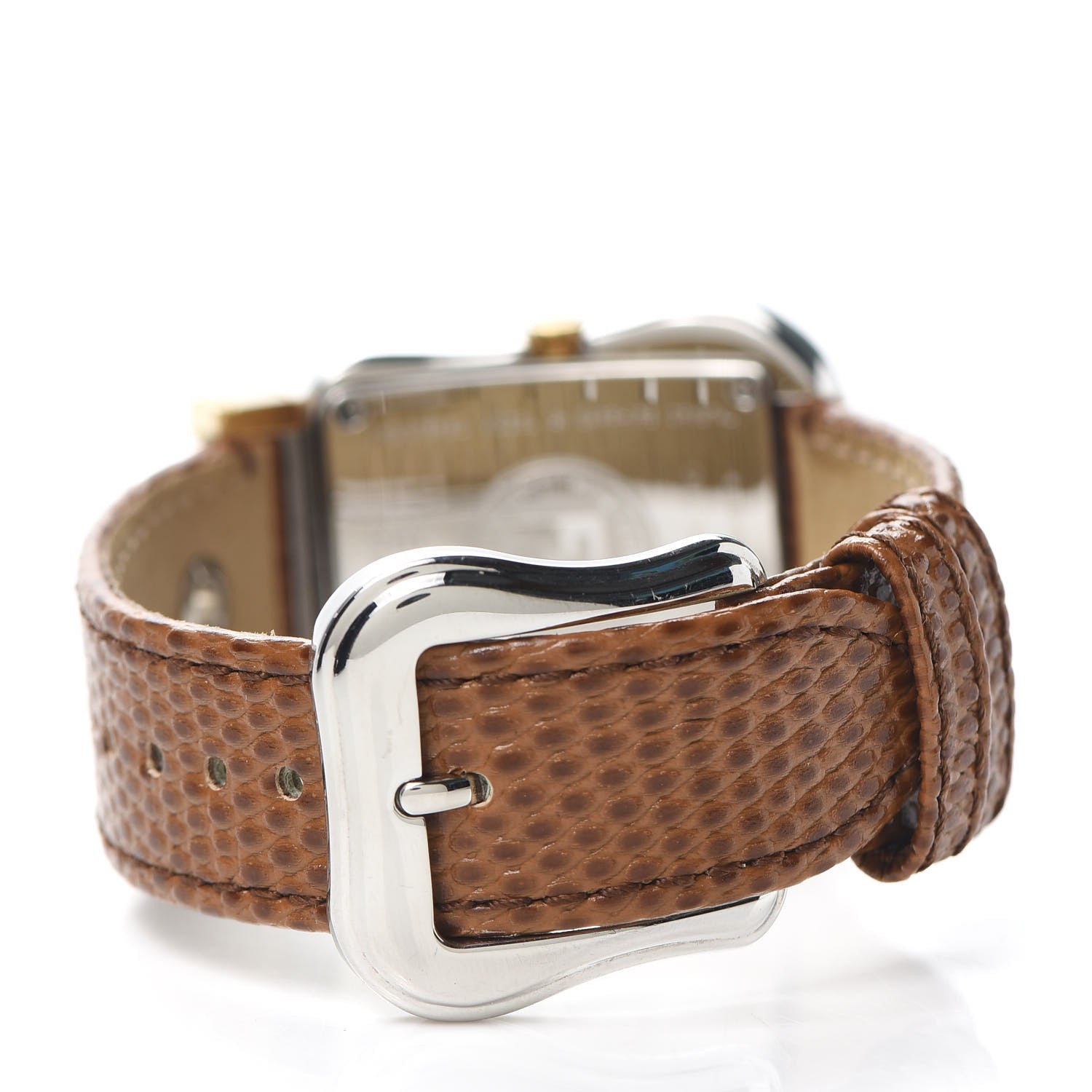 Fendi Stainless Steel Calfskin Diamond Mother of Pearl 33mm B.Fendi Buckle Quartz Watch 3 of 4