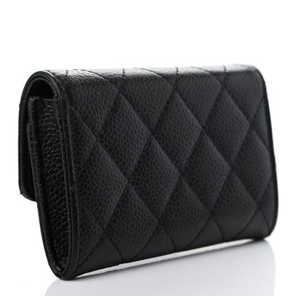 Chanel Caviar Quilted Flap Card Holder Black 3 of 8