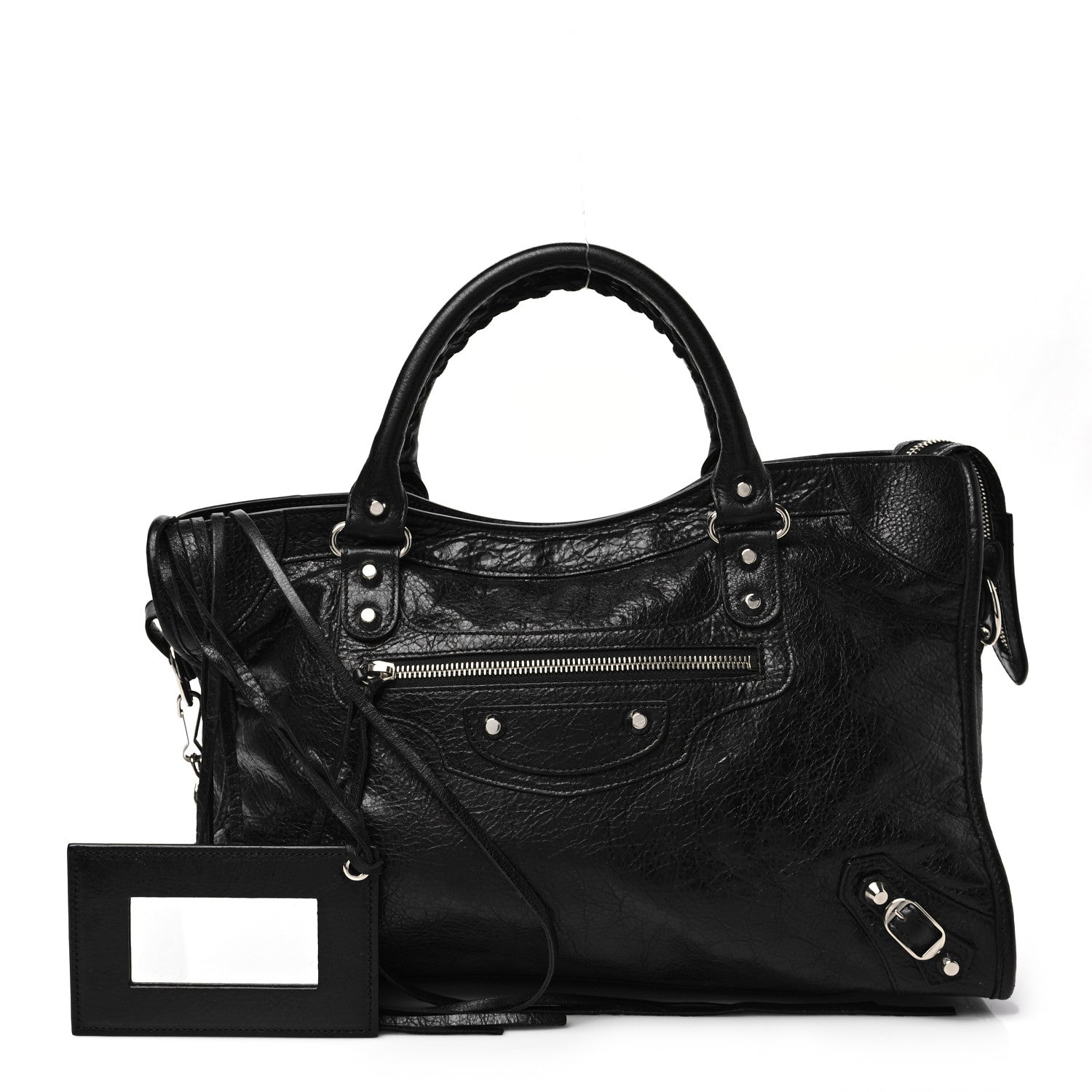 Balenciaga Agneau Classic Silver Hardware City Black 1 of 7