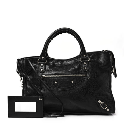 Balenciaga Agneau Classic Silver Hardware City Black 1 of 7