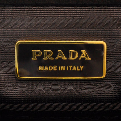 Prada Suede Scamosciato Logo Bag 8 of 11
