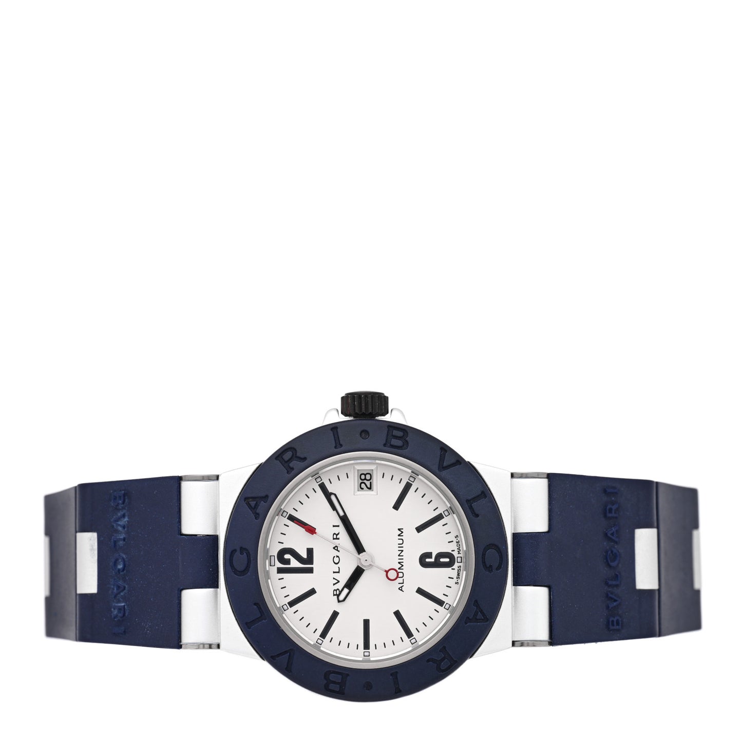 Aluminum Rubber 32mm Diagono Quartz Watch White