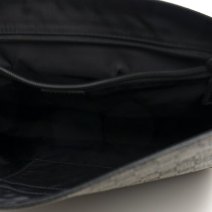 Gucci GG Supreme Monogram Web Flap Messenger Bag Black 5 of 10