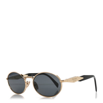 Prada Metal Logo Sunglasses SPR 65ZS Gold 1 of 7