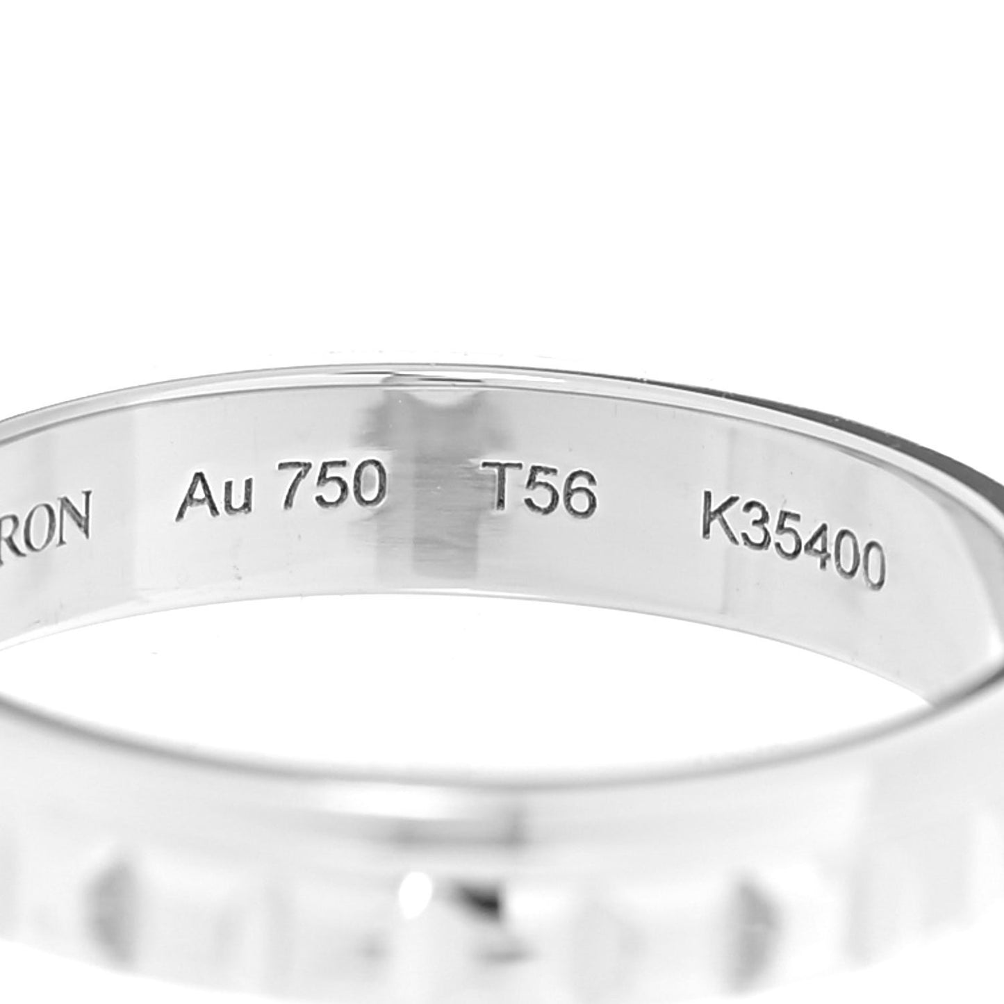 18K White Gold Quatre Radiant Wedding Band Ring 56 7.5
