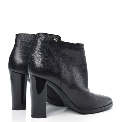 Jimmy Choo Grainy Calfskin Ankle Boots 38.5 Black 4 of 8