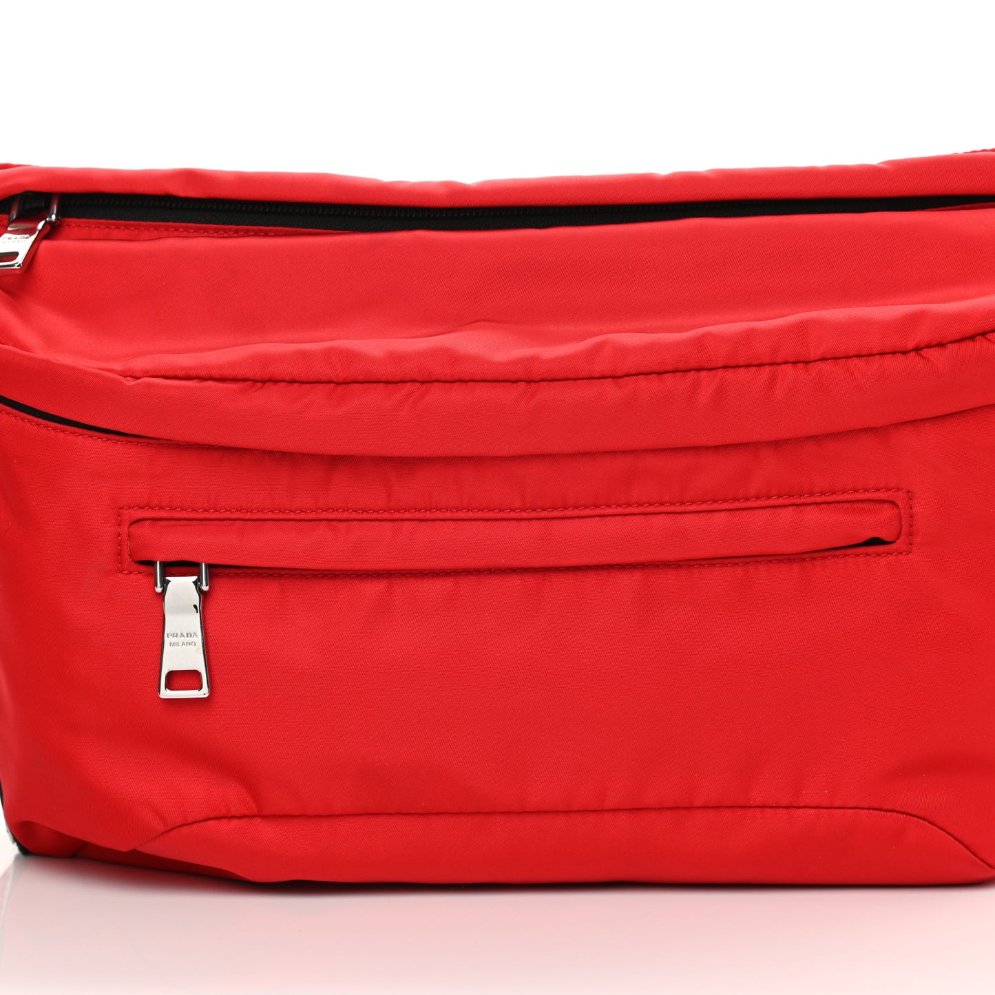 Tessuto Nylon Belt Bag Red