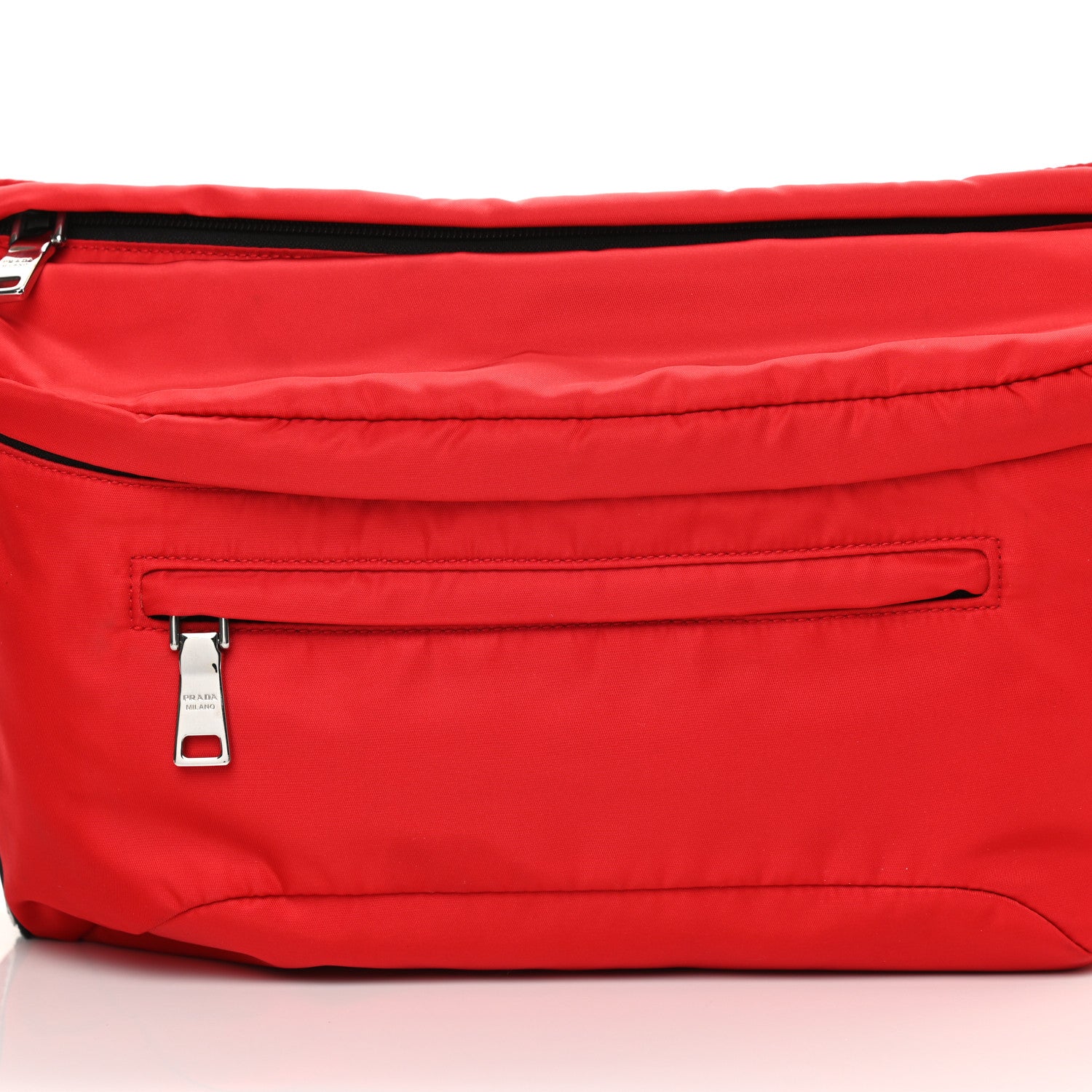 Prada Tessuto Nylon Belt Bag Red 9 of 14