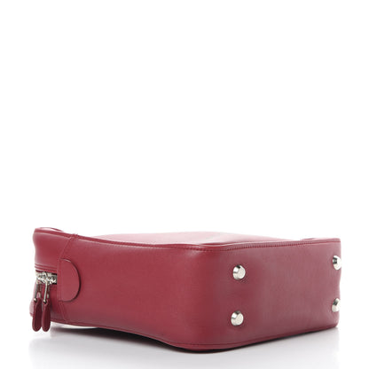 Balenciaga Shiny Day Calfskin S Triangle Duffle Rouge Grenat 5 of 14