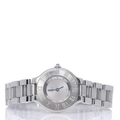 Cartier Stainless Steel 28mm Must De 21 Quartz Watch 3 of 10