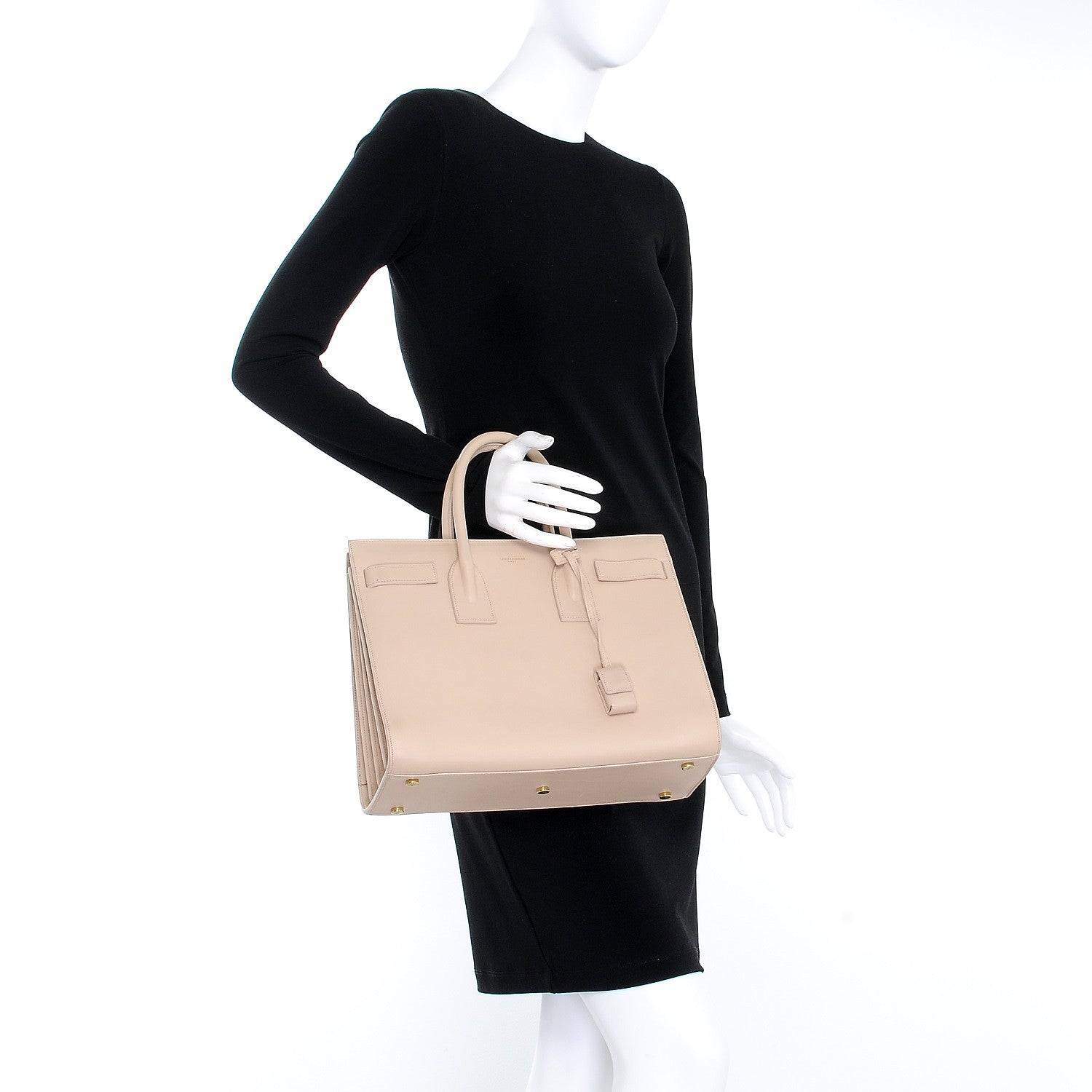 Saint Laurent Calfskin Small Sac De Jour Nude Powder 3 of 8