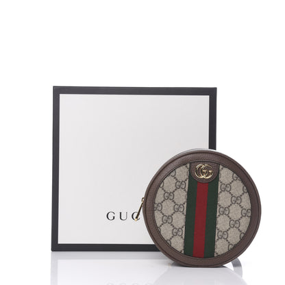 Gucci GG Supreme Monogram Web Mini Ophidia Round Backpack Brown 7 of 7