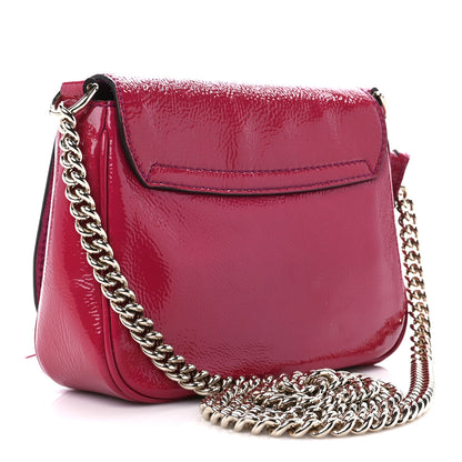 Gucci Vernice Naplack Small Soho Flap Crossbody Bright Bougainvillea 3 of 11