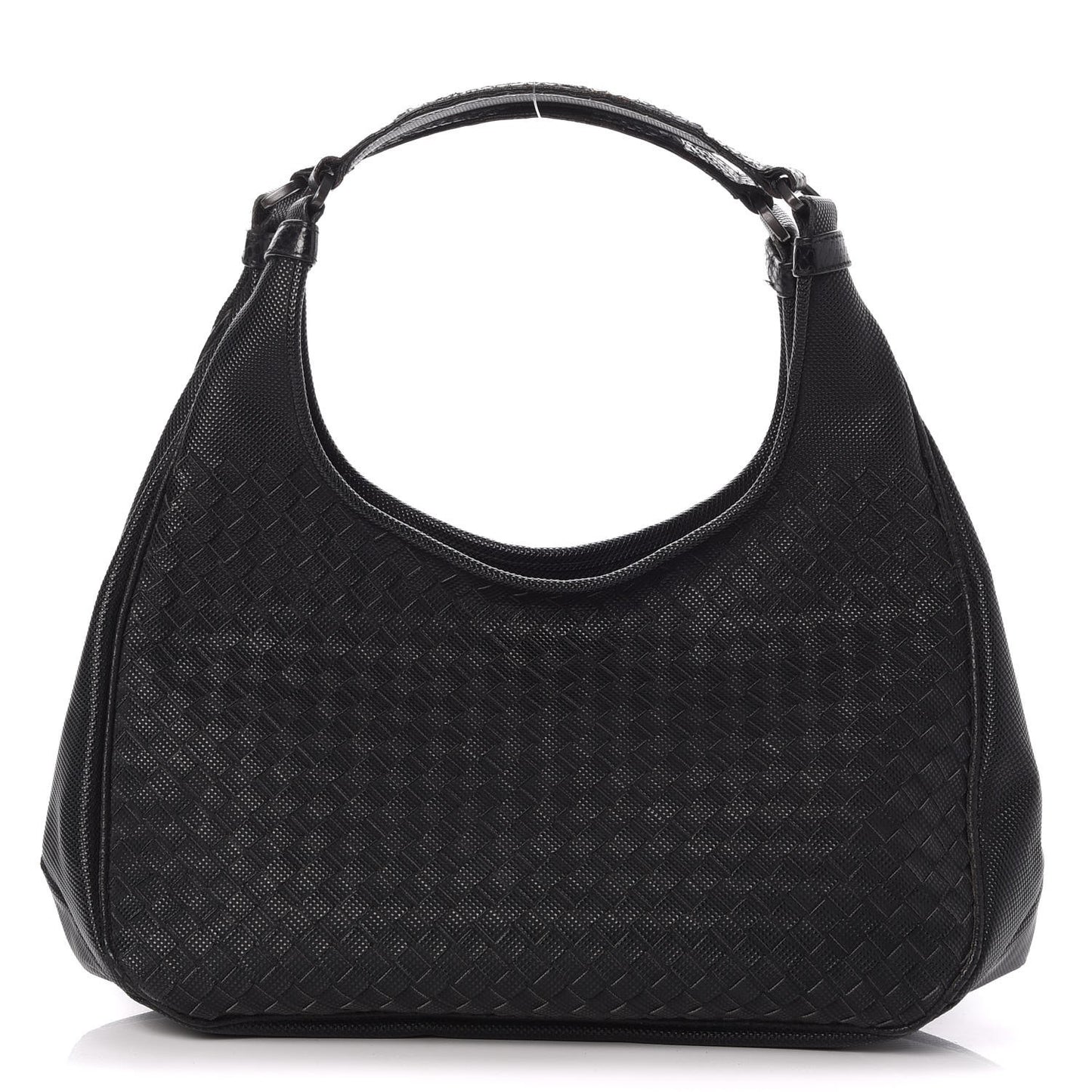 Nappa Intrecciato Moondust Medium Campana Nero Black