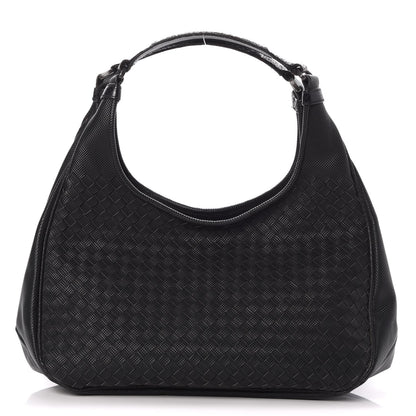 Bottega Veneta Nappa Intrecciato Moondust Medium Campana Nero Black 1 of 7