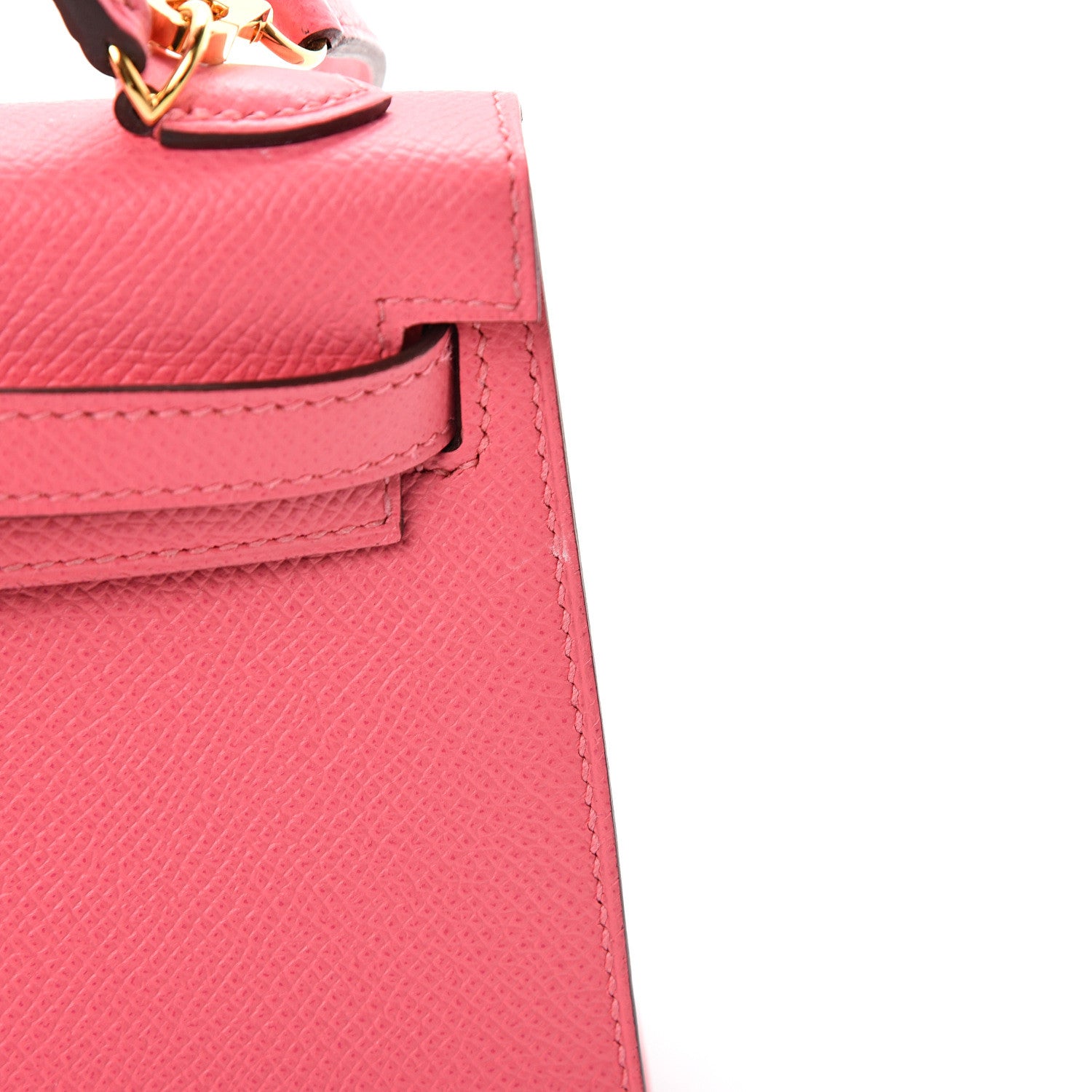 Hermes Epsom Mini Kelly Sellier 20 Rose Azalee 10 of 11