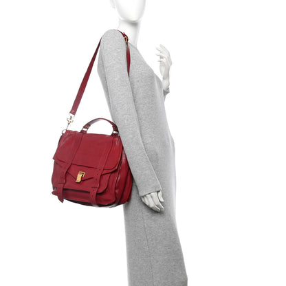Proenza Schouler Lambskin Large PS1 Satchel Chianti 2 of 18