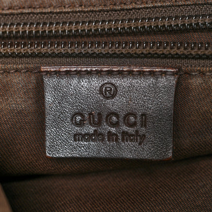 Gucci GG Supreme Monogram Medium Single Buckle Rucksack Backpack Beige Ebony Brown 5 of 16