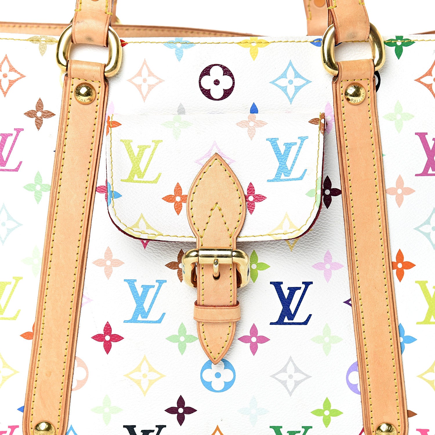 Louis Vuitton Monogram Multicolor Aurelia MM White 7 of 15